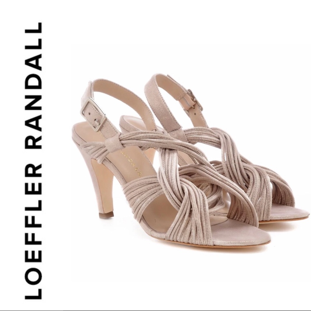 $350~LOEFFLER RANDALL~Leather Knot Sandals~9/9.5